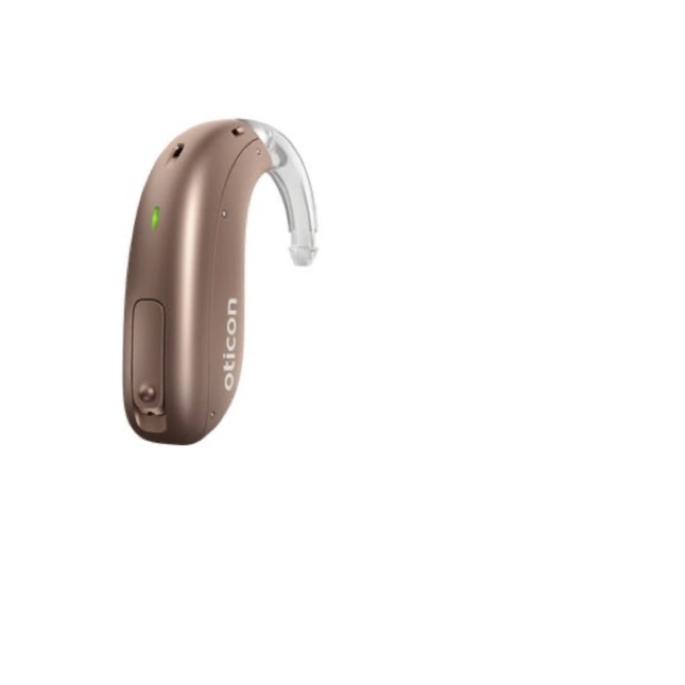 NIB Oticon Play PX miniBTE R Hearing Aid in Terracotta